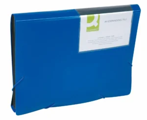 Q-CONNECT voorordner, A4, PP, met 13 vakken, elastieksluiting, blauw — detail 2