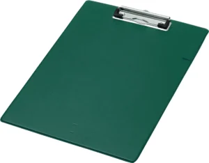 Q-CONNECT klemplaat, PP, ft A4, groen