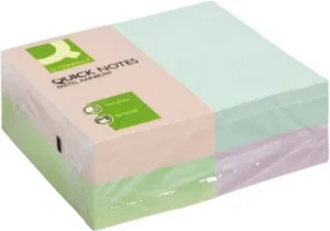 Q-CONNECT Quick Notes, ft 76 x 127 mm, 100 vel, pak van 12 blokken in pastelkleuren — detail 2
