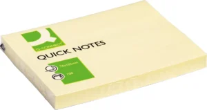 Q-CONNECT Quick Notes, ft 76 x 102 mm, 100 vel, geel — gele notes