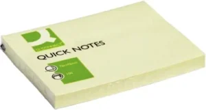 Q-CONNECT Quick Notes, ft 76 x 102 mm, 100 vel, geel — detail 2