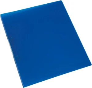 Q-CONNECT ringmap, PP, 2 ringen, 16 mm, transparant blauw — ringmappen uit kunststof
