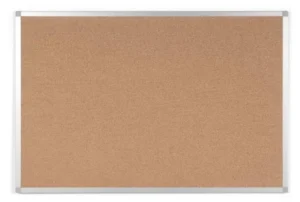 Q-CONNECT kurkbord, met aluminium frame, 60 x 45 cm — kurk- en textielborden