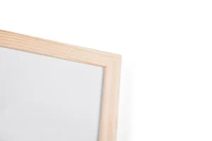 Q-CONNECT whiteboard, met houten frame, melamine, 120 x 90 cm — detail 2