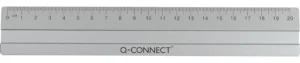 Q-CONNECT meetlat, aluminium, 20 cm, in ophangetui — latten uit metaal