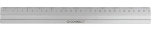 Q-CONNECT meetlat, aluminium, 30 cm, in ophangetui — latten uit metaal
