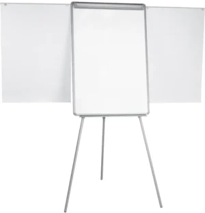 Q-Connect flipover op driepoot met magnetisch wit bord van 70 Ć 100 cm