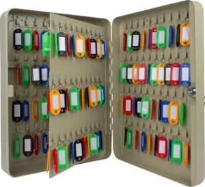Q-CONNECT sleutelkast voor 140 sleutelhangers grijs — sleutelkastjes en -hangers