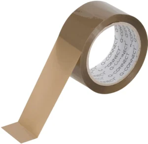 Q-CONNECT stille verpakkingstape, ft 50 mm x 66 m, bruin, pak van 6 rollen — verpakkingstape en dispensers