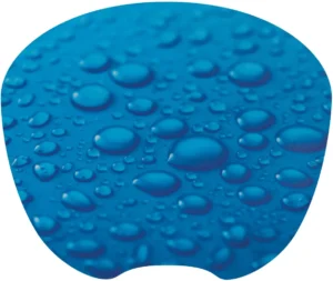 Q-CONNECT Muismat antislip regendruppels blauw — muismatten en polssteunen