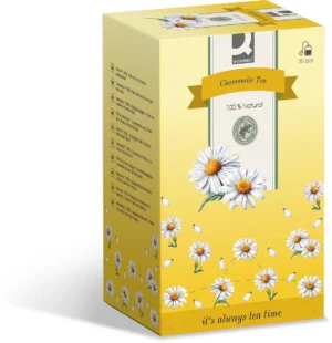 Q-CONNECT thee, kamille, zakje van 1,5 g, doos van 20 zakjes — drank en eetwaren