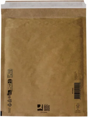 Q-CONNECT luchtkussenenveloppen, bruin, 5-E, 240 x 275 mm, doos van 100 stuks — beschermingsenvelop