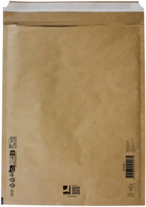 Q-CONNECT luchtkussenenveloppen, bruin, 8-H, 290 x 370 mm, doos van 100 stuks — beschermingsenvelop