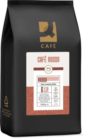 Q-CONNECT koffiebonen Café Rosso, pak van 1 kg — drank en eetwaren