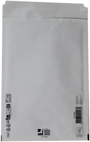 Q-CONNECT luchtkussenenveloppen, wit, 7-G, 250 x 350 mm, doos van 100 stuks — beschermingsenvelop