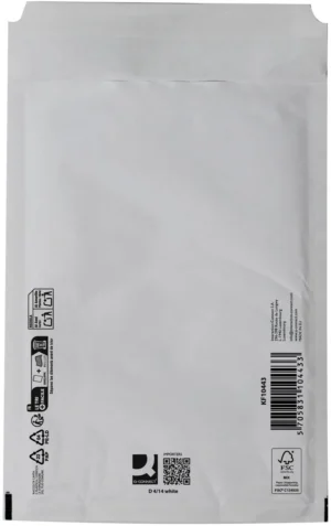 Q-CONNECT luchtkussenenveloppen, wit, 4-D, 200 x 275 mm, pak van 10 stuks — beschermingsenvelop