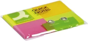 Q-CONNECT Quick Notes, ft 38 x 51 mm, 50 vel, pak van 4 blokken in neonkleuren — detail 2