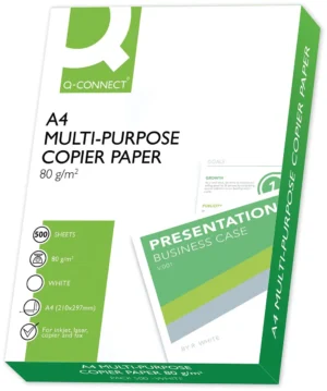 Q-CONNECT kopieerpapier, ft A4, 80 g, pallet (200 riemen/pallet) — print