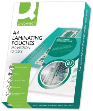 Q-CONNECT lamineeretui A4 2x 250 micron 100 stuks — toebehoren voor lamineermachines