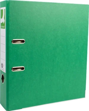 Q-CONNECT ordner, voor ft A4, uit Recycolor papier, rug van 8 cm, groen — ordners uit karton