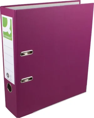 Q-CONNECT ordner, voor ft A4, uit Recycolor papier, rug van 8 cm, paars — ordners uit karton