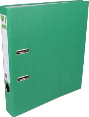 Q-CONNECT ordner, voor ft A4, uit Recycolor papier, rug van 5 cm, groen — ordners uit karton