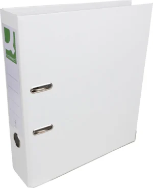 Q-CONNECT ordner, voor ft A4, volledig uit PP, rug van 8 cm, wit — ordners uit kunststof