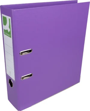 Q-CONNECT ordner, voor ft A4, volledig uit PP, rug van 8 cm, violet — ordners uit kunststof