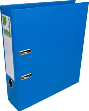 Q-CONNECT ordner, voor ft A4, volledig uit PP, rug van 8 cm, blauw — ordners uit kunststof
