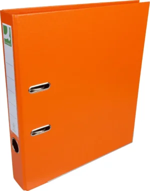 Oranje Q-CONNECT ordner voor A4 met rug van 5 cm en hefboommechanisme