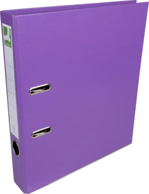 Q-CONNECT ordner, voor ft A4, volledig uit PP, rug van 5 cm, violet — ordners uit kunststof