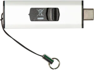 Q-CONNECT USB-C stick 3.2 Gen1, zilver, 256 GB — detail 2