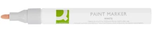 Q-CONNECT paint marker, op oliebasis, ronde punt, wit — paint markers