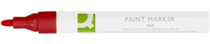 Q-CONNECT paint marker, op oliebasis, ronde punt, rood — paint markers