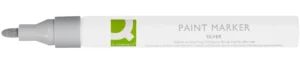 Q-CONNECT paint marker, op oliebasis, ronde punt, zilver — paint markers