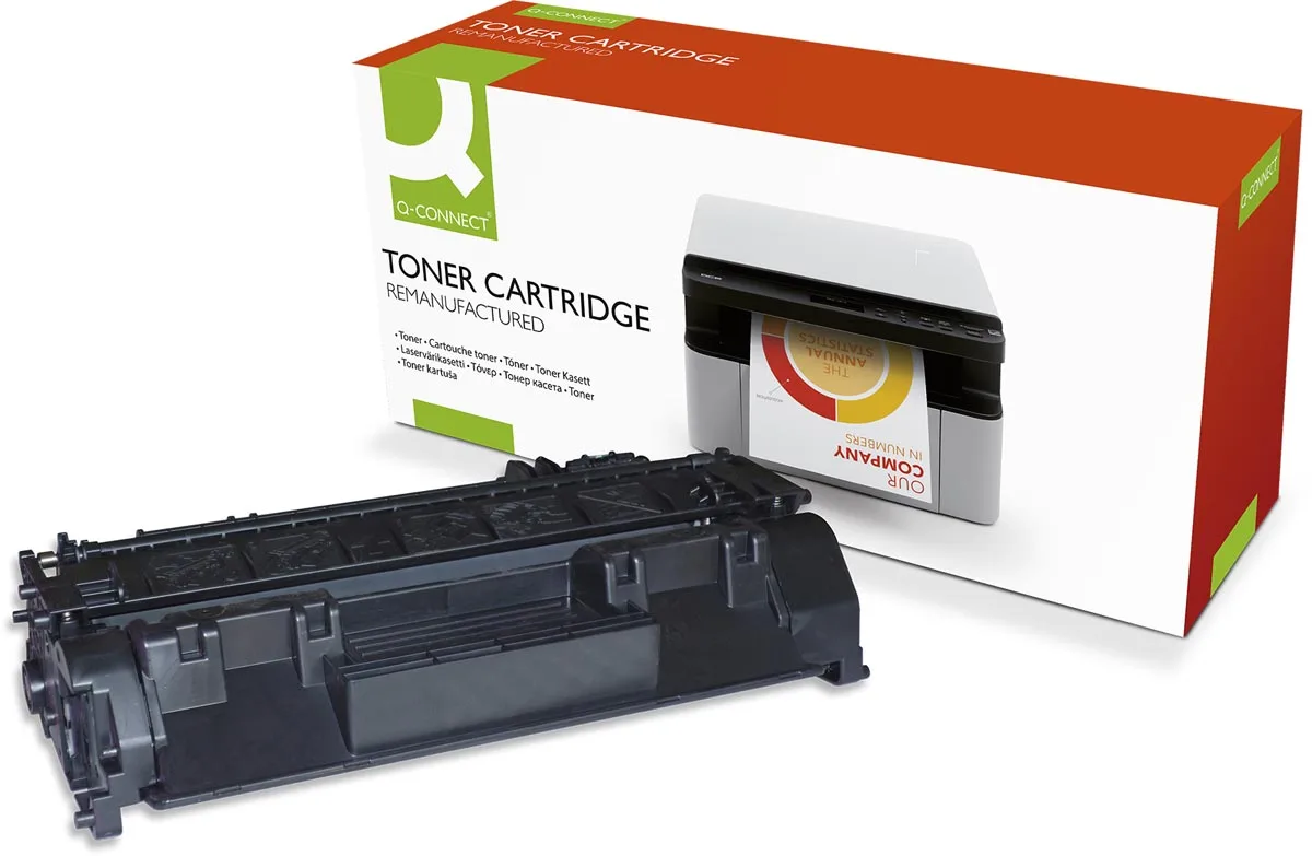 Q-CONNECT toner zwart 2300 pagina's voor HP - OEM: CE505A — compatible toner