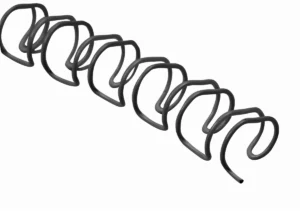 Q-CONNECT metalen draadruggen, 14,3 mm, pak van 100 stuks, zwart — toebehoren voor inbindmachines