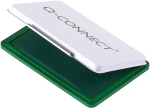 Q-CONNECT stempelkussen, ft 90 x 55 mm, groen — stempelkussens en -inkten