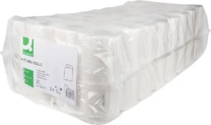 Q-CONNECT keukenrol, 2-laags, 50 vel, pak van 16 x 2 rollen — cateringtoebehoren