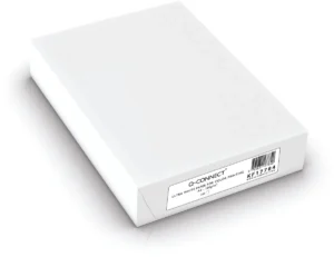 Q-CONNECT presentatiepapier, ultra white, ft A4, 100 g, pak van 500 vel, wit — presenteren