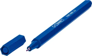 Q-CONNECT fineliner, 0,4 mm, driehoekig, blauw — detail 2