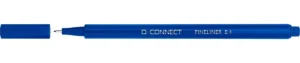 Q-CONNECT fineliner, 0,4 mm, driehoekig, blauw — office fineliners