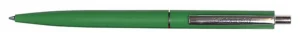 Q-CONNECT balpen, 0,7 mm, medium punt, metalen clip, groen, doos van 20 stuks