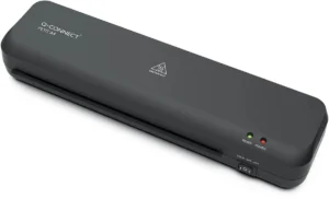 Zwarte Q-Connect compacte lamineermachine voor ft A4