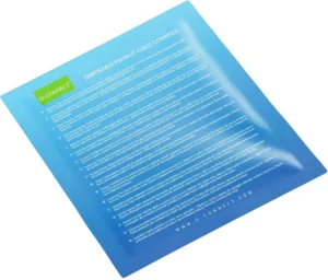 Q-CONNECT koud kompres 13 × 14 cm - eenmalig gebruik, doos van 10 stuks — productfoto 2