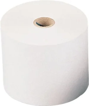Q-CONNECT thermorol, papier van 46 g, ft 57 mm, diameter +/- 30 mm, asgat 12 mm, lengte 10 m, 10 stuks — fax- en rekenrollen