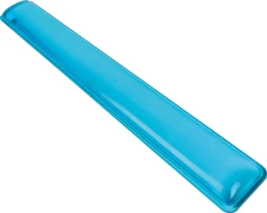 Q-CONNECT polssteun antislip transparant blauw — muismatten en polssteunen