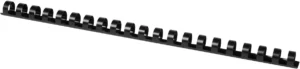 Q-CONNECT bindrug 14mm 21 rings 100 stuks zwart — toebehoren voor inbindmachines
