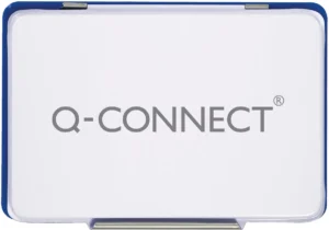 Q-CONNECT stempelkussen, ft 110 x 70 mm, blauw — detail 2