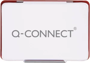 Q-CONNECT stempelkussen, ft 110 x 70 mm, rood — detail 2